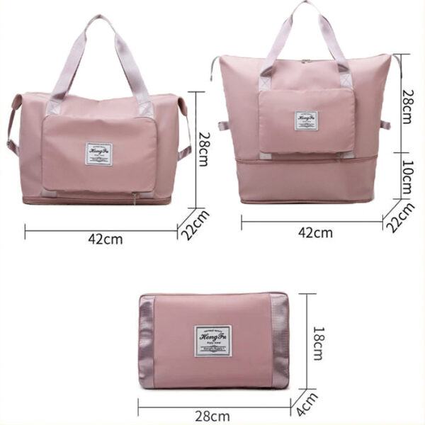 Large capacity multi-pocket folding travel bag – maxscroll